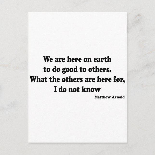 Good to Others quote Postcard (Front)