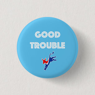 Good Trouble Donkey Round 3 Cm Round Badge