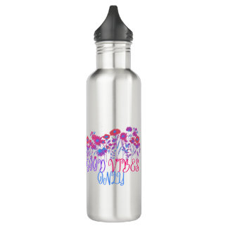 GOOD VIBE gift for her positive quotes present  710 Ml Water Bottle