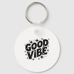 Good Vibe Stars Sticker Key Ring