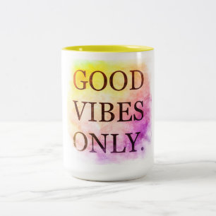 Good Vibes 15 oz Two-Tone Mug
