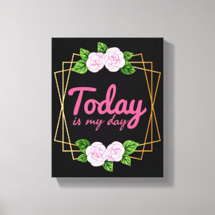 Good vibes affirmations for life and success canvas print