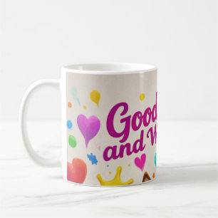 Good Vibes and Wet Noses Playful doodles Coffee Mug