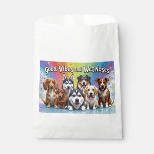 Good Vibes and Wet Noses Playful doodles Favour Bags
