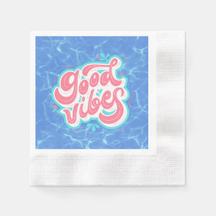 Good Vibes Beach/pool  Napkin