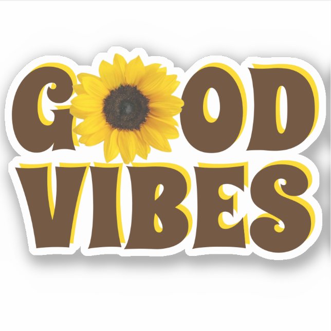 Good Vibes | Bright Sunflower Contour (Front)