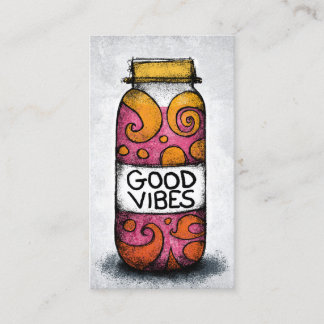 Good Vibes Business Cards - Fun Colourful