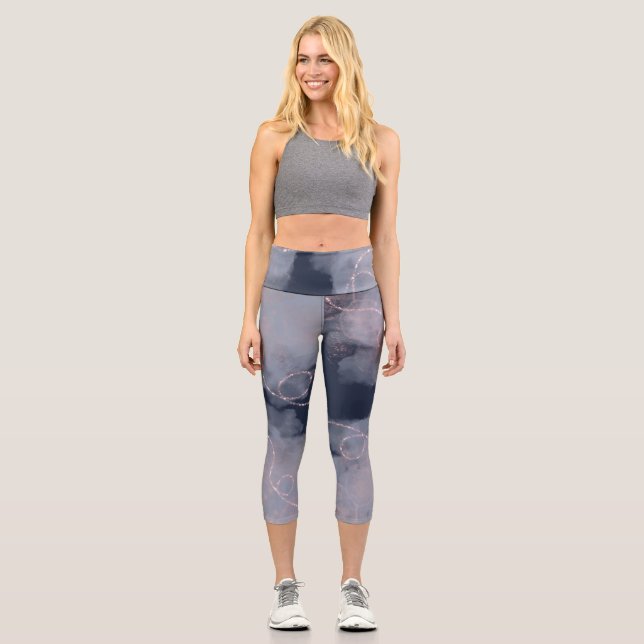 Good Vibes Capri Leggings (Front)