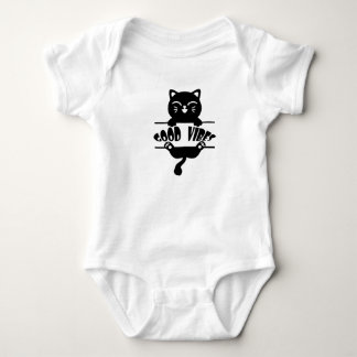 GOOD VIBES CAT BABY BODYSUIT