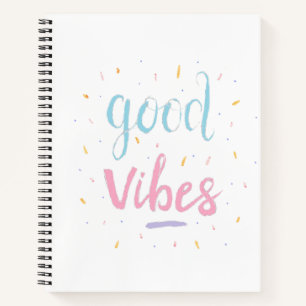 "Good Vibes" College Ruled Notebook