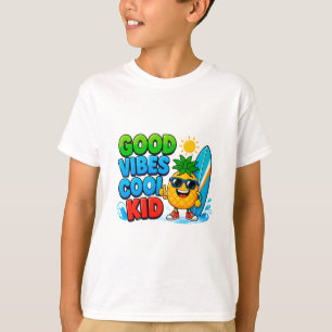 🌞 Good Vibes Cool Kid Summer Boys 🌊 T-Shirt