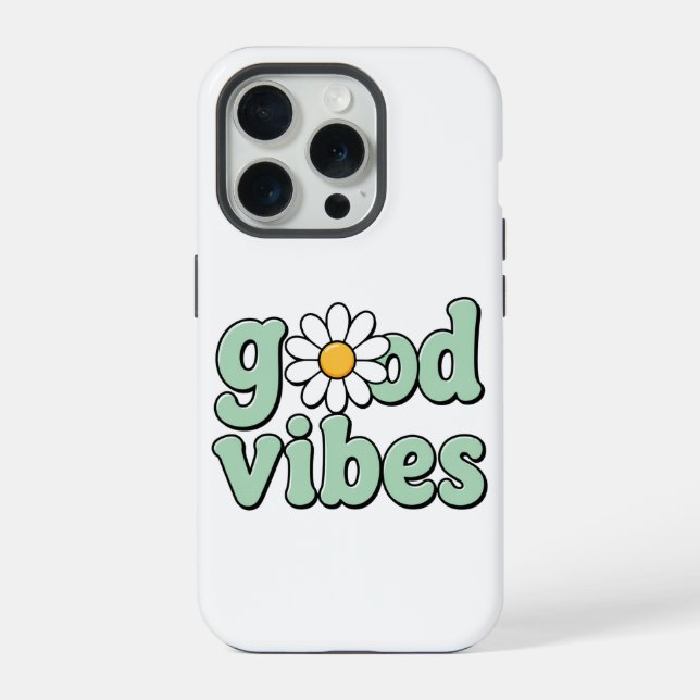 Good Vibes Daisy Flower Phone Case (Back)