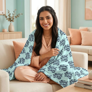 Good Vibes Fleece Blanket
