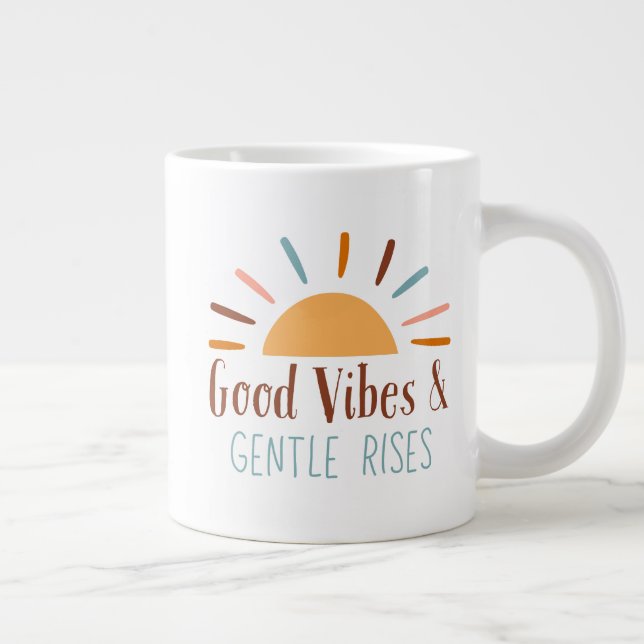 Good Vibes & Gentle Rises Boho Mug (Right)