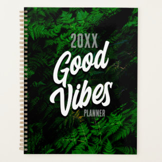 Good Vibes Green Leaf Design Planner