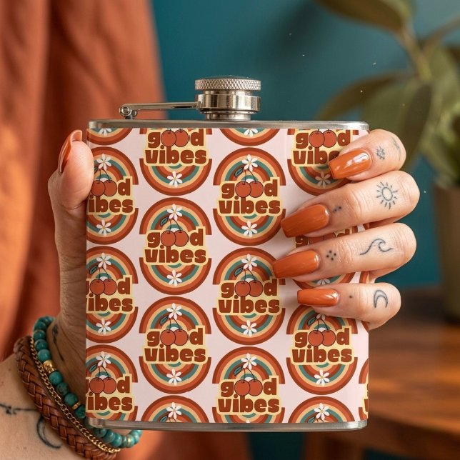 Good Vibes Hip Flask (Creator Uploaded)
