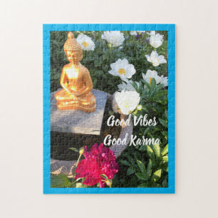 Good Vibes/Karma Buddha, 11" x 14", 252 pieces Jigsaw Puzzle