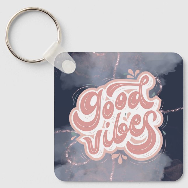Good Vibes Key Ring (Front)