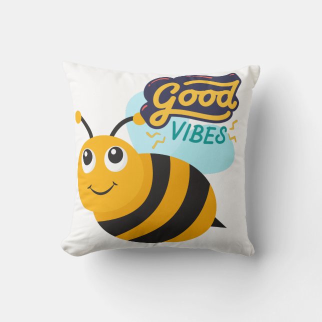 Good Vibes Kids' Decorative Pillow – Add a Cheerfu (Front)