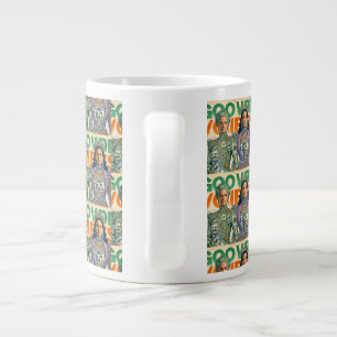 good vibes large coffee mug