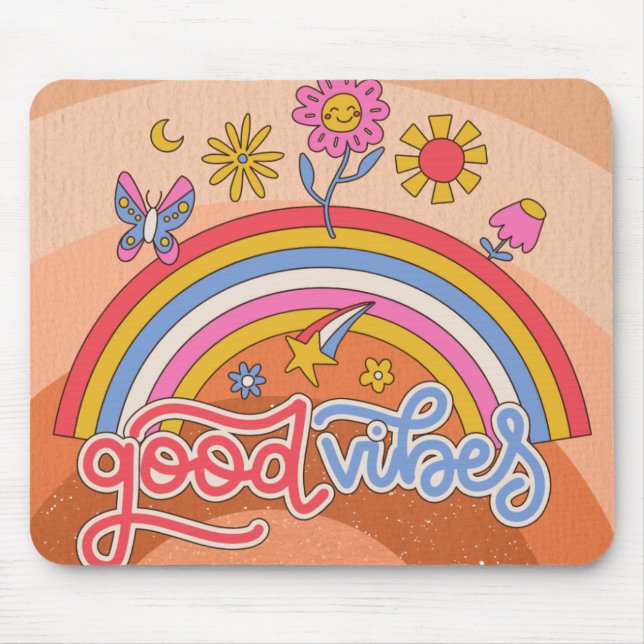 Good Vibes Mouse Mat (Front)