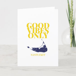 Good Vibes Nantucket Folded Card