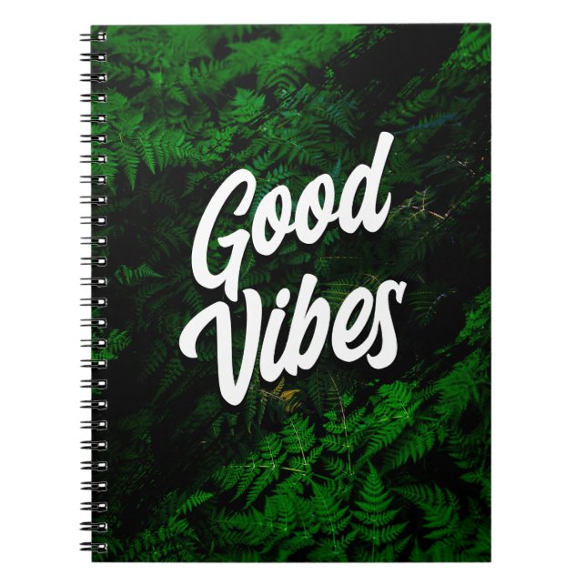 Good Vibes Nature-Inspired Notebook (Front)