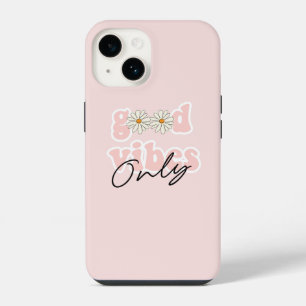 Good Vibes Only 70's Hippie Slogan iPhone 14 Case