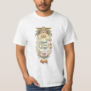 Good Vibes Only Artistic Graphic T-Shirt