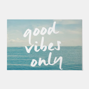 Good Vibes Only Doormat, Fresh Ocean Doormat