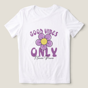 Good Vibes Only Flower Power T-Shirt   New Trendin Tri-Blend Shirt