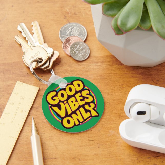 Good Vibes Only Key Ring (Desk)