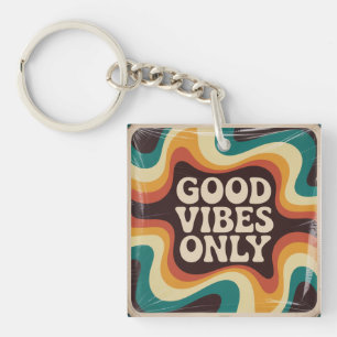 Good Vibes Only Key Ring