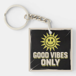Good Vibes Only Key Ring