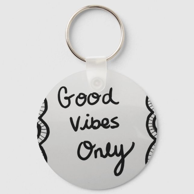 Good Vibes Only Key Ring (Front)