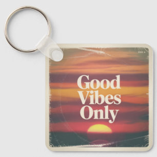 Good Vibes Only Key Ring
