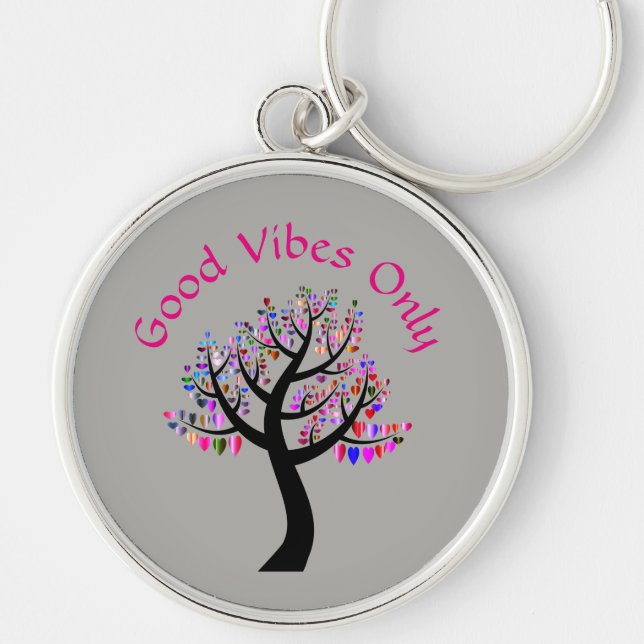 Good Vibes Only Key Ring (Front)