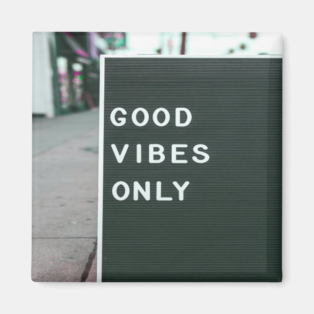 Good Vibes Only Letter Board Positve Magnet (Front)