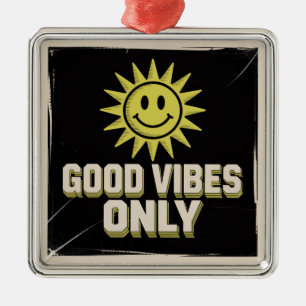 Good Vibes Only Metal Tree Decoration