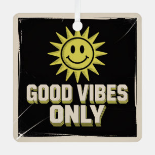 Good Vibes Only Metal Tree Decoration
