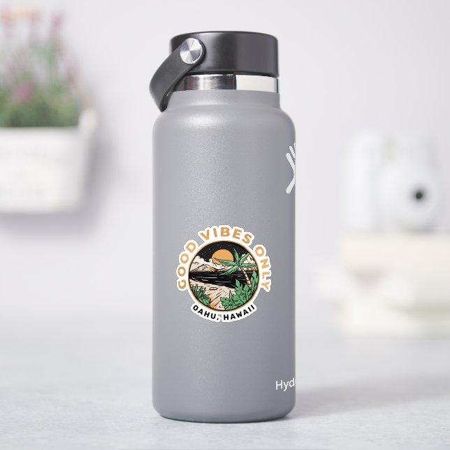 Good Vibes Only Oahu Hawaii  (HydroFlask)