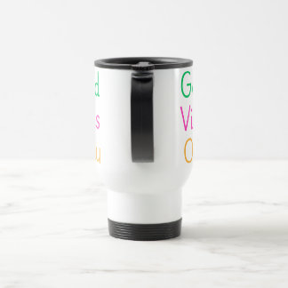 Good Vibes Only | Pastel Minimalist Typography Des Travel Mug