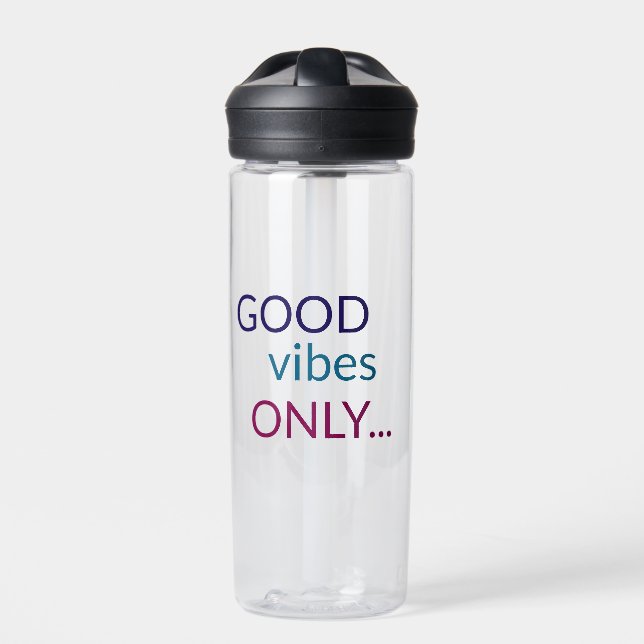 Good Vibes Only | Positive Quote Water Bottle (Front)