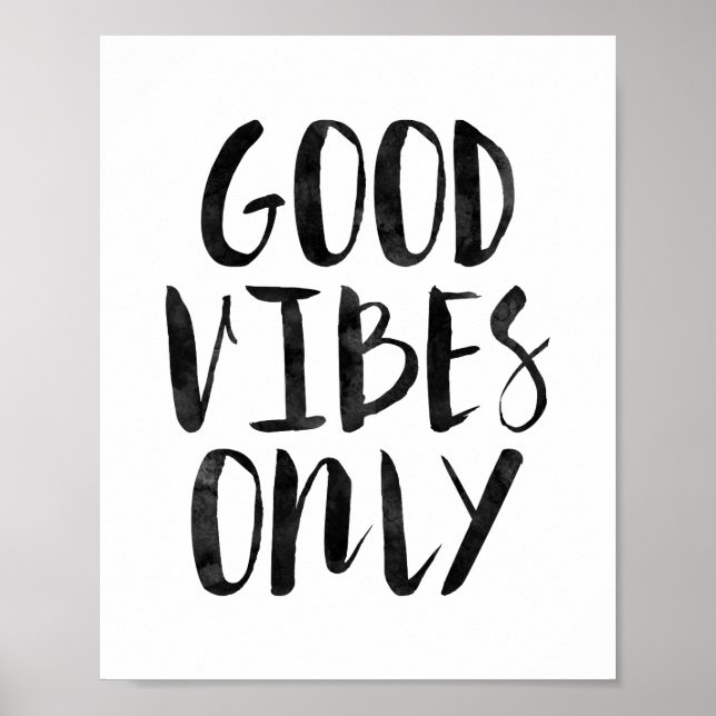 Good Vibes Only Poster (Front)