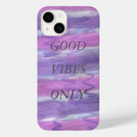 Good Vibes Only Purple iPhone Case