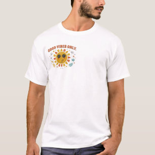 Good Vibes Only Retro Sunshine Graphic T-Shirt