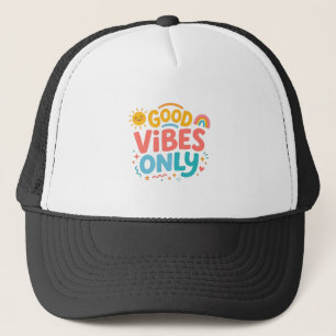 Good vibes only Retro Trucker Hat