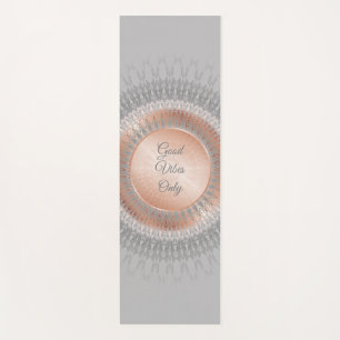 Good Vibes Only Rose Gold Mandala Yoga Mat