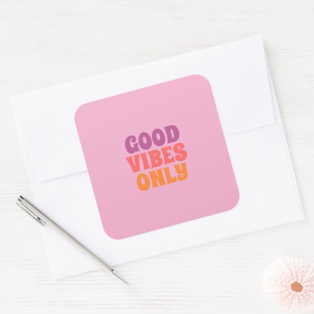 Good vibes only stickers (Envelope)