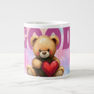 Good Vibes Only Teddy Bear Jumbo Mug